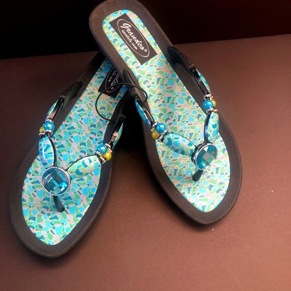 Grandco Sandals ~ Jade ~ Black Sole - Picture 1 of 3